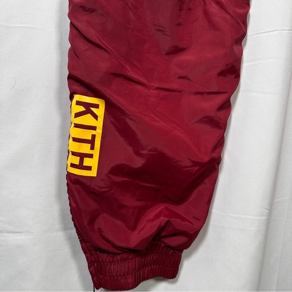 KITH Jackson Pant nylon overlay joggers Landmarks Collection Large burgundy - Picture 14 of 15